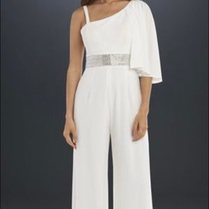 R&M Richards Crystal Waist Jumpsuit